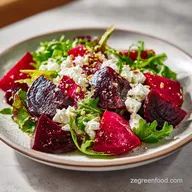 Roasted Beet and Vegan Feta Salad