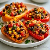 Black Bean Stuffed Peppers with Quinoa