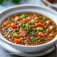 Budget Plant Based Soup with Lentils