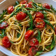 Cherry Tomato Scape Pasta in 20 Minutes