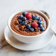 Healthy Chocolate Peanut Butter Green Smoothie in 5 Minutes