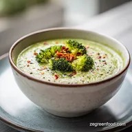 Creamy Broccoli Red Lentil Soup