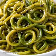 Easy Pickled Garlic Scapes for 2 Jars