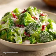 Healthy Broccoli Salad with Creamy Dressing