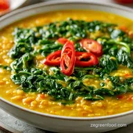 Dal Palak with Moong Dal