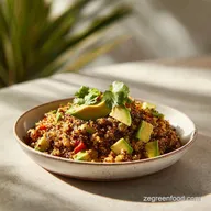 High Protein Quinoa Salad with Avocado