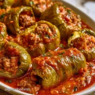 Italian Stuffed Green Peppers for 4