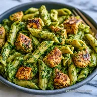 One Pot Pesto Pasta with Chicken