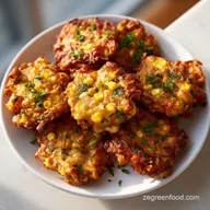 Potato Corn Fritters with Sweet Corn