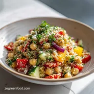 Mediterranean Quinoa Chickpea Salad