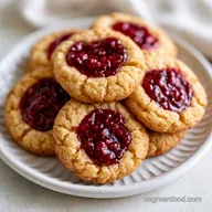 Raspberry Thumbprint Cookies: Soft and Chewy