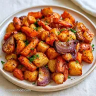 Crispy Roasted Fall Root Vegetables