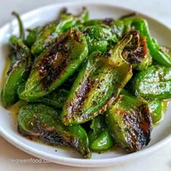 Roasted Green Peppers in 35 Minutes