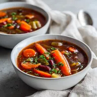 Slow Cooker Minestrone Soup: Healthy and Vegan