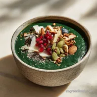 Thick Spirulina Smoothie Bowl in 10 Minutes