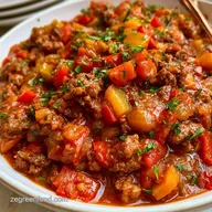 Unstuffed Pepper Skillet with Ground Beef