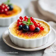 Vegan Creme Brulee with Coconut Cream for 4 Servings
