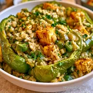 Vegan Stuffed Green Peppers in 60 Minutes