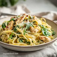 Creamy Vegan Tuscan Chickenless Pasta