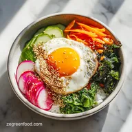 Healthy Bibimbap Recipe Vegetarian for 4