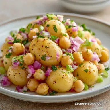 Affordable Potato Chickpea Salad for 6