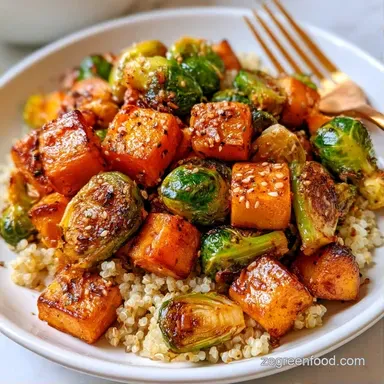 Autumn Quinoa Bowl for 4 Servings Recipe Card