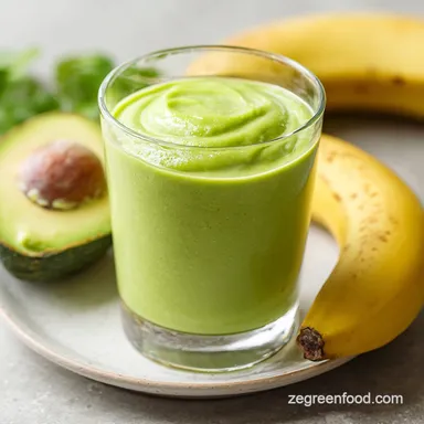 Creamy Avocado Banana Smoothie Recipe in 5 Min