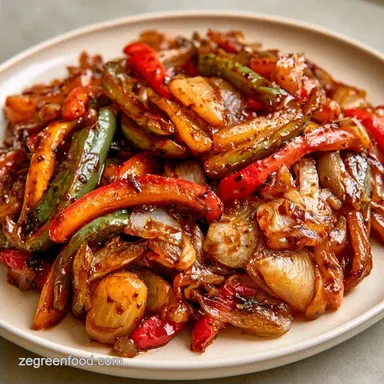 Balsamic Peppers and Onions in 25 Minutes