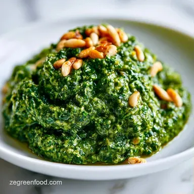 Basil Pesto Recipe in 5 Minutes Recipe Card