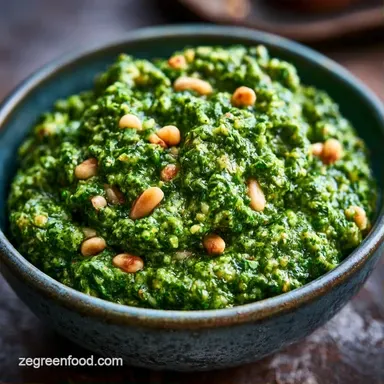 Basil Scape Pesto in 10 Minutes Recipe Card