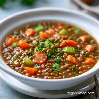 Budget Plant Based Soup with Lentils