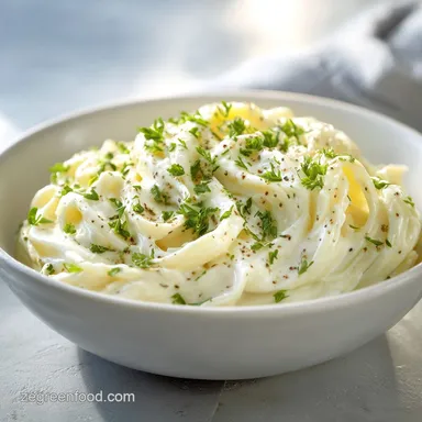 Cauliflower Alfredo Sauce: 30 Minute Vegan Recipe Recipe Card
