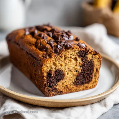 Chocolate Peanut Butter Banana Bread in 1 Hour 15 Minutes