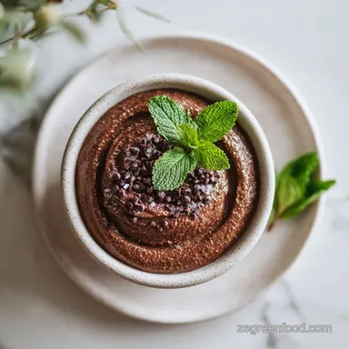 Healthy Chocolate Peanut Butter Green Smoothie in 5 Minutes Recipe Card