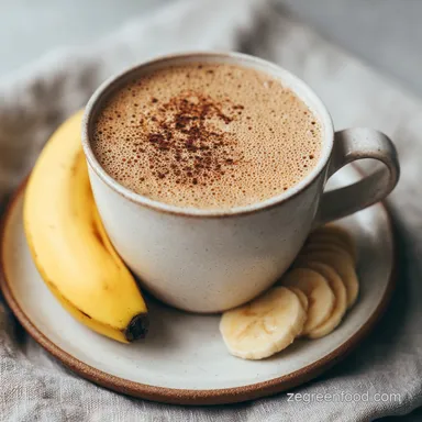 Coffee Banana Smoothie for Breakfast in 5 Mins