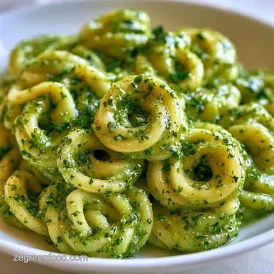 Creamy Pesto Pasta Sauce in 15 Minutes Recipe Card
