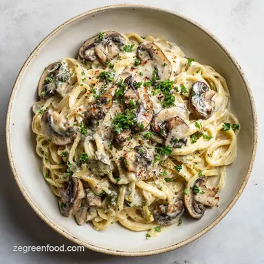 Creamy Vegan Mushroom Stroganoff Pasta in 25 Minutes