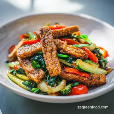 Crispy Tofu Stir Fry with Vegetables in 35 Min