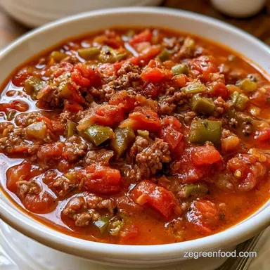 Crockpot Green Pepper Soup for 8 Servings