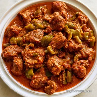 Crockpot Stuffed Green Pepper Soup for 8