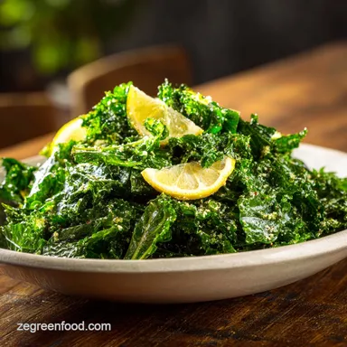 Crunchy Kale Salad with Lemon Dressing in 10 Minutes
