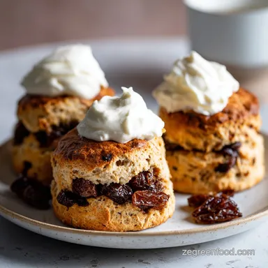 Date Scones with Cream: A Flaky 25-Minute Recipe Recipe Card