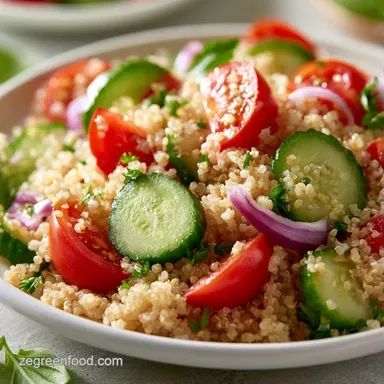 Easy Gluten Free Quinoa Bowl for 4 Recipe Card