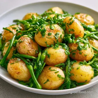 Easy Potato Scape Salad in 30 Minutes Recipe Card