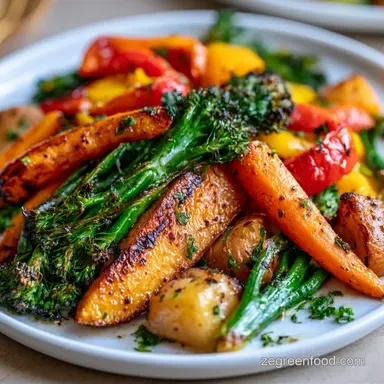 Veggie Sheet Pan for 4 Servings Recipe Card