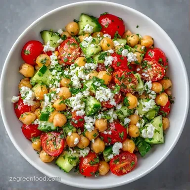 Famous Chickpea Salad Recipe Meal Prep Recipe Card