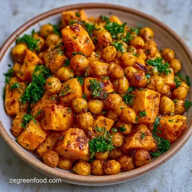 Buddha Bowl with Roasted Chickpeas Recipe Card
