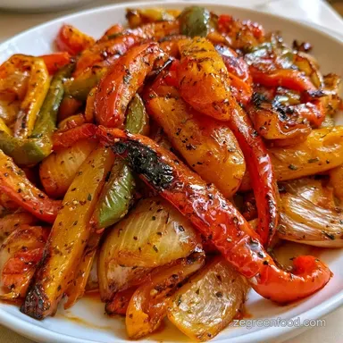 Grilled Peppers and Onions for 4 Servings