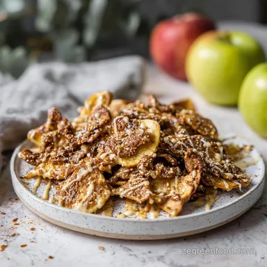 Apple Nachos with Peanut Butter in 10 Minutes Recipe Card