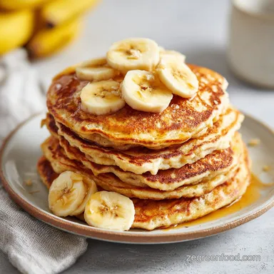 Baby Banana Pancakes: A Fluffy and Tender Recipe in 11 Minutes Recipe Card